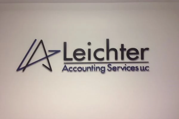 3D Signs & Dimensional Letters & Logos for Leichter Accounting Services Inc. in Baltimore MD