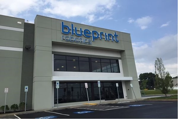 blueprint robotics channel letters on Baltimore, MD manufacturing site 